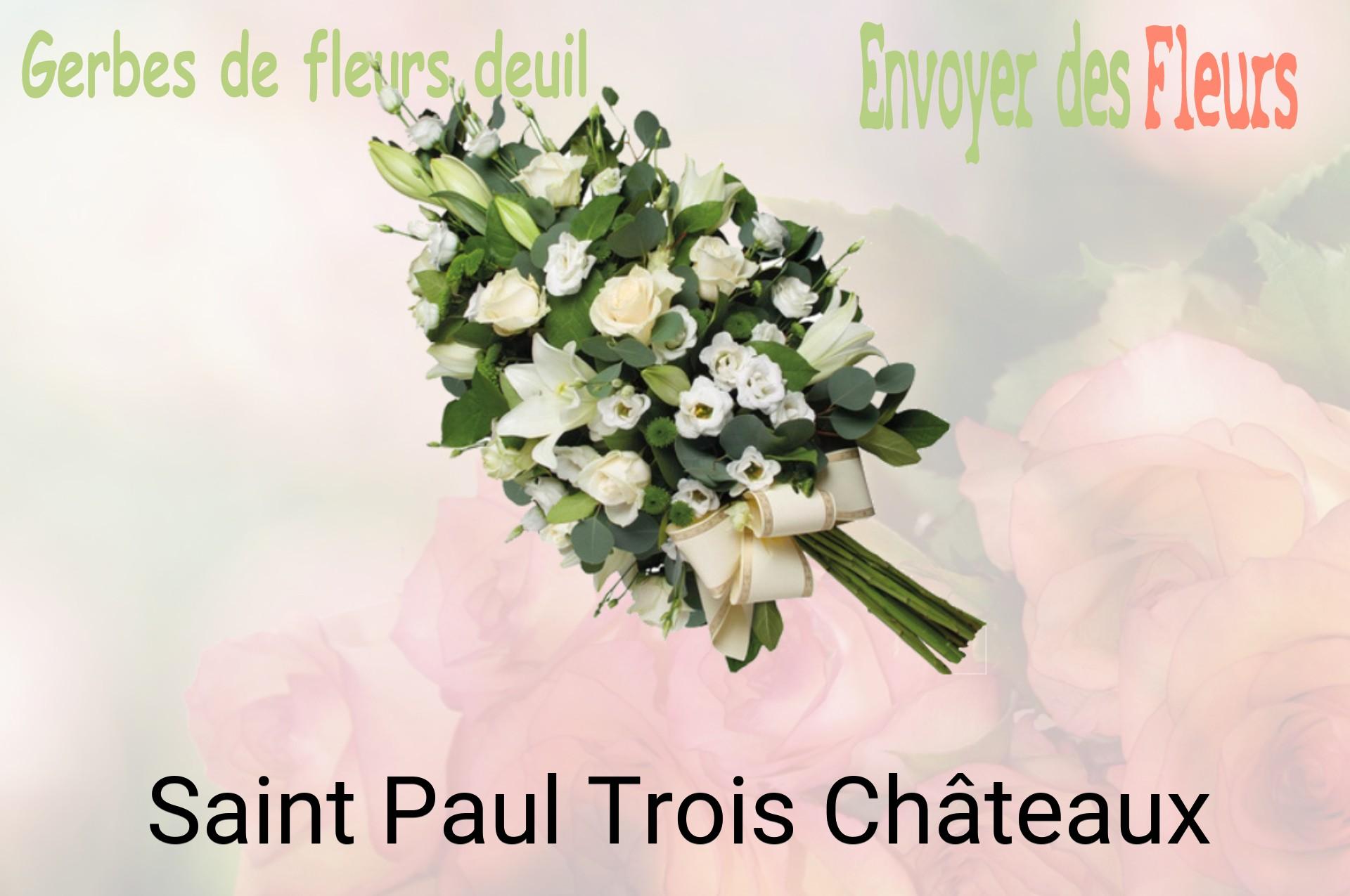 Gerbe de fleurs de deuil livrée à Saint-Paul-Trois-Châteaux